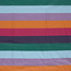French Terry - big stripes oranje