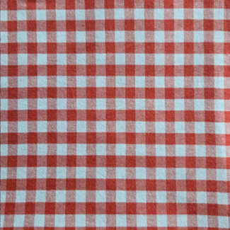 Flanel Cotton Checks - red/frost