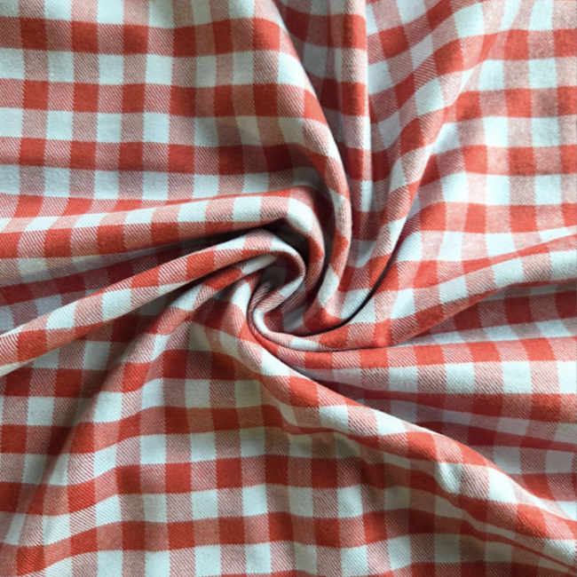 Flanel Cotton Checks - red/frost