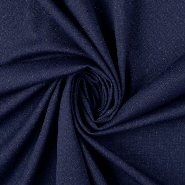 Extra dik tricot - punta glitter donker blauw