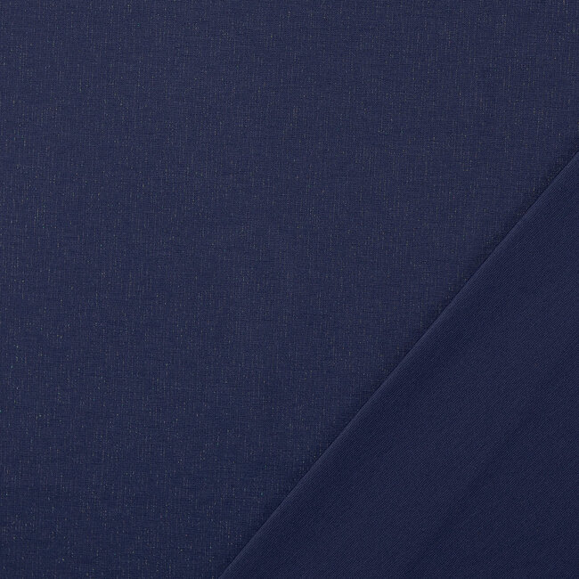 Extra dik tricot - punta glitter donker blauw