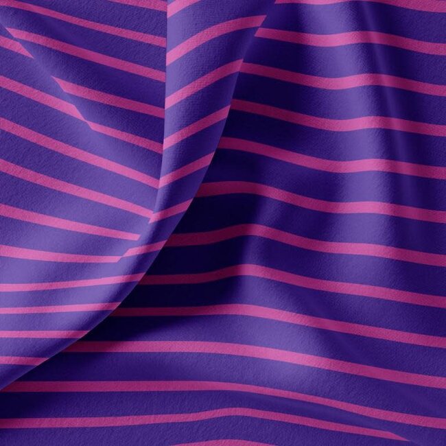 Tricot stripes - violet/pink
