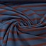 Tricot stripes - petrol / burgundy