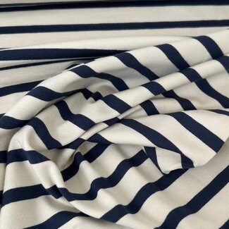 Tricot stripes - naturel / navy