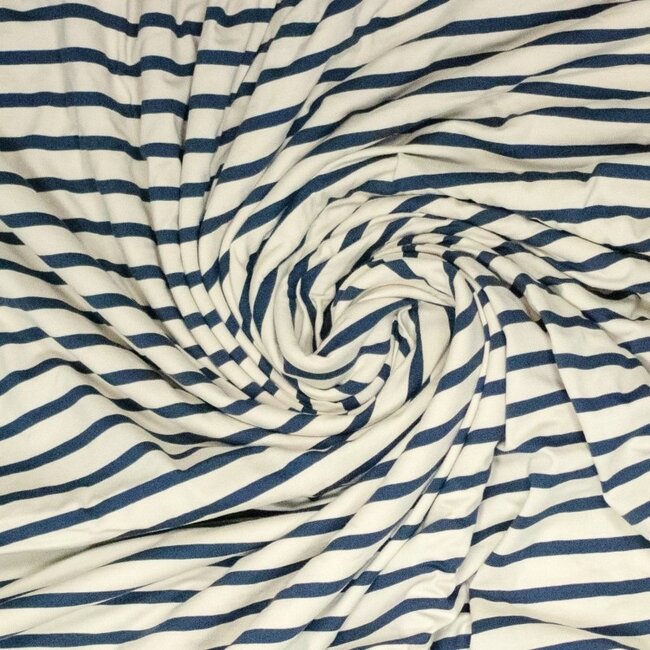 Tricot stripes - naturel / navy