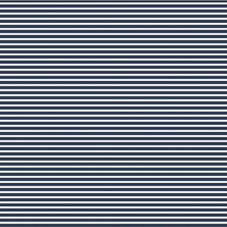 Tricot oeko-tex - horizontal stripes mini marine/wit