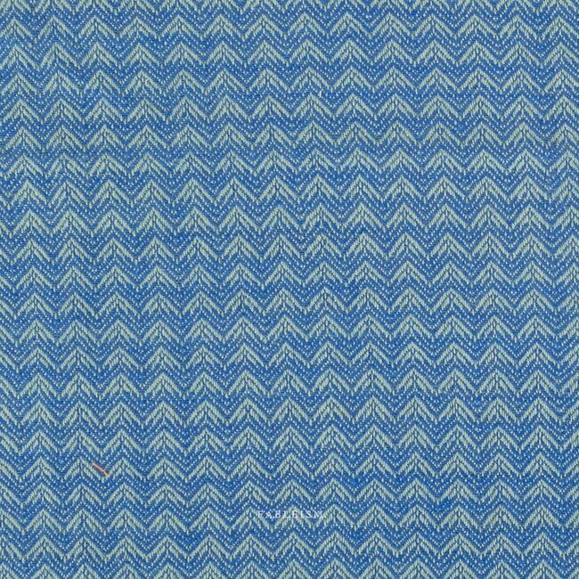 Fableism Woven cotton jacquard - summit blue/aqua