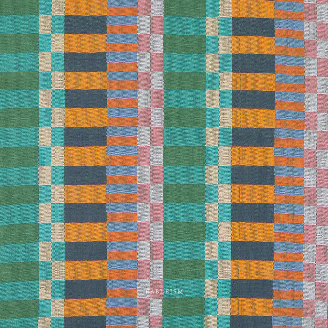 Fableism Woven cotton jacquard - multi plaid
