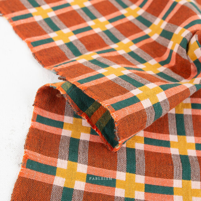 Fableism Woven cotton jacquard - picnic checks multi