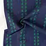 Fableism Woven cotton jacquard - deco stripe/dark blue
