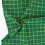 Fableism Woven cotton jacquard - green grid
