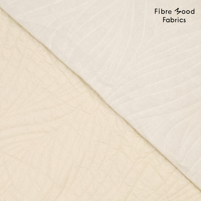 Fibre Mood Stepped Quilt - ecru leafs
