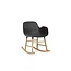 Normann Copenhagen Form Rocking Armchair Full Upholstery Oak legs