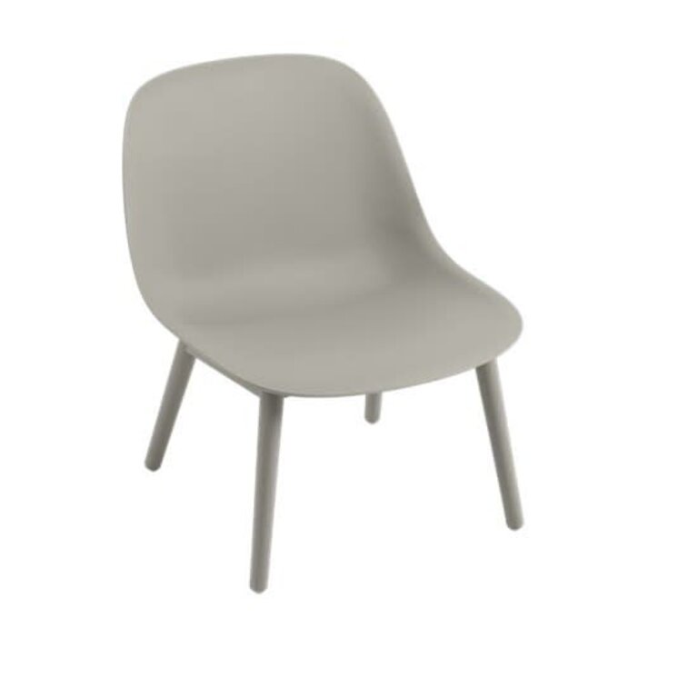 Muuto Fiber Lounge Chair / wood base