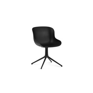 Hyg Chair no upholstery swivel polished or black alu