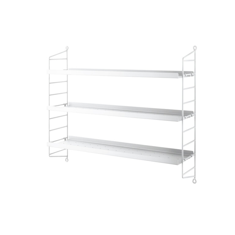 String Furniture String Pocket shelving metal