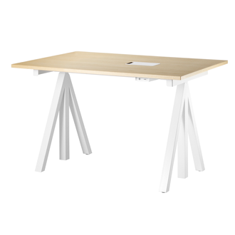 String Furniture Works Height-adjustable work desk 120 x 78 cm String Furniture Works Height-adjustable work desk 120 x 78 cm