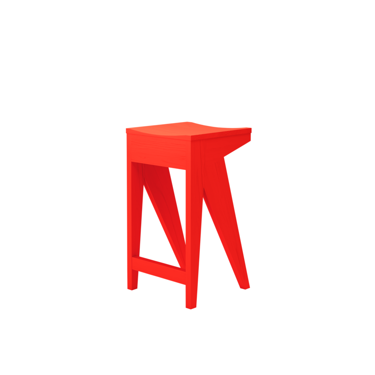 Objekte Unserer Tage Schulz bar stool (lacquered ash)