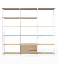 Hirche Shelves white/oak showroommodel