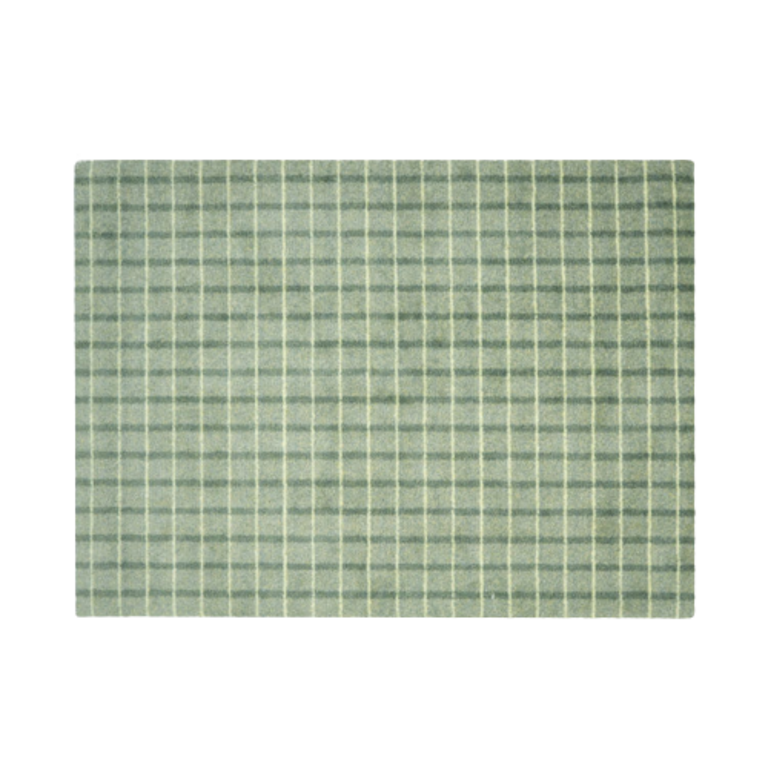 Heymat Grid Lime Matcha Lemon door mat