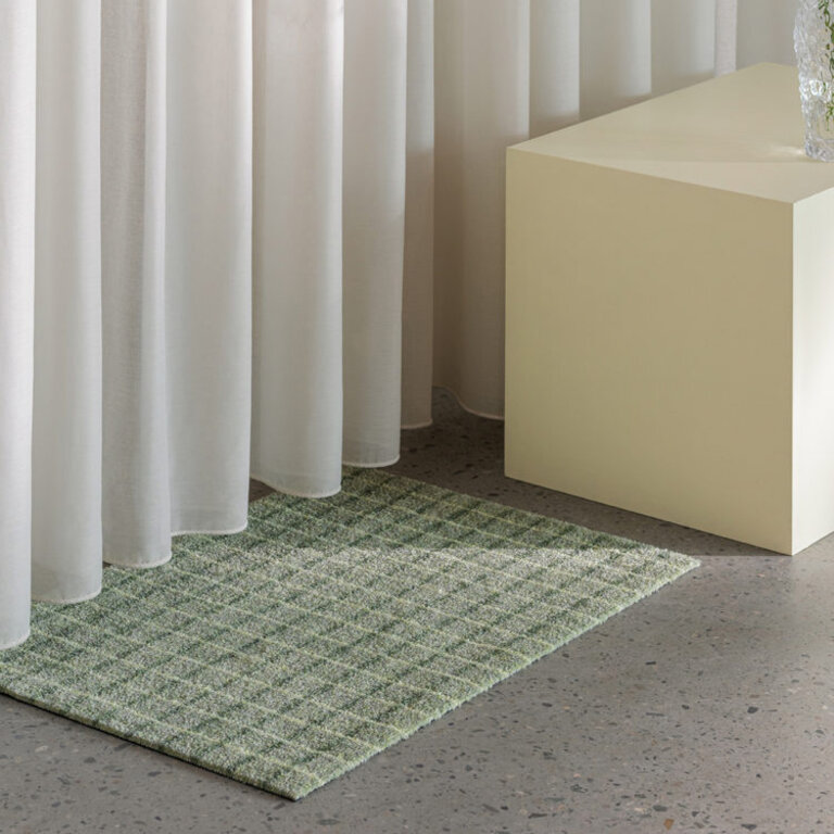 Heymat Grid Lime Matcha Lemon door mat