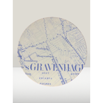 Maaike Bertens Kijk op Den Haag 32 cm blauwe opdruk Maaike Bertens Kijk op Den Haag 32 cm blauwe opdruk