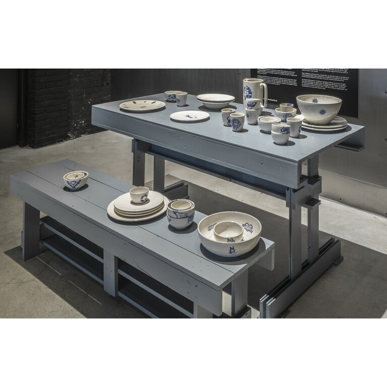 Social Label HOUT tafel groot 200 cm