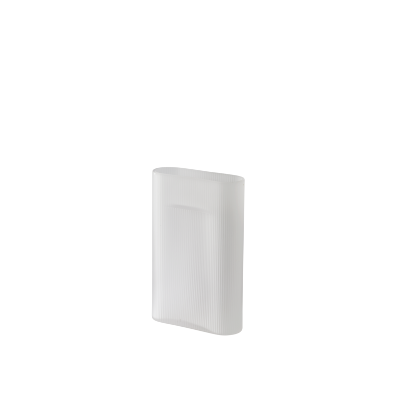 Muuto Ridge Vase frosted glass medium