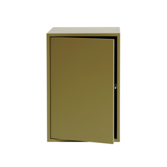 Muuto Stacked large with door & shelf brown green showroom item Muuto Stacked large with door & shelf brown green showroom item