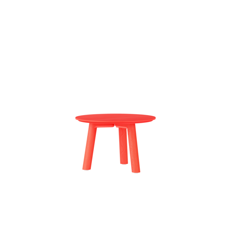 Objekte Unserer Tage Meyer Color Coffee Table 53 x 35 cm  ash lacquered luminous red  showroommodel