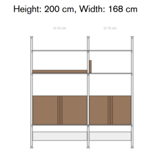 String Furniture Pira G2 voorbeeldcombinatie wandmodel String Furniture Pira G2 voorbeeldcombinatie wandmodel