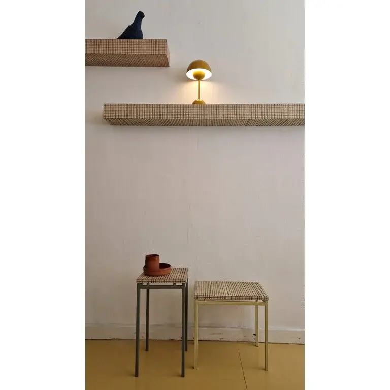 von Schonhausen Tafel met hand-getrokken houtskool lijntjes