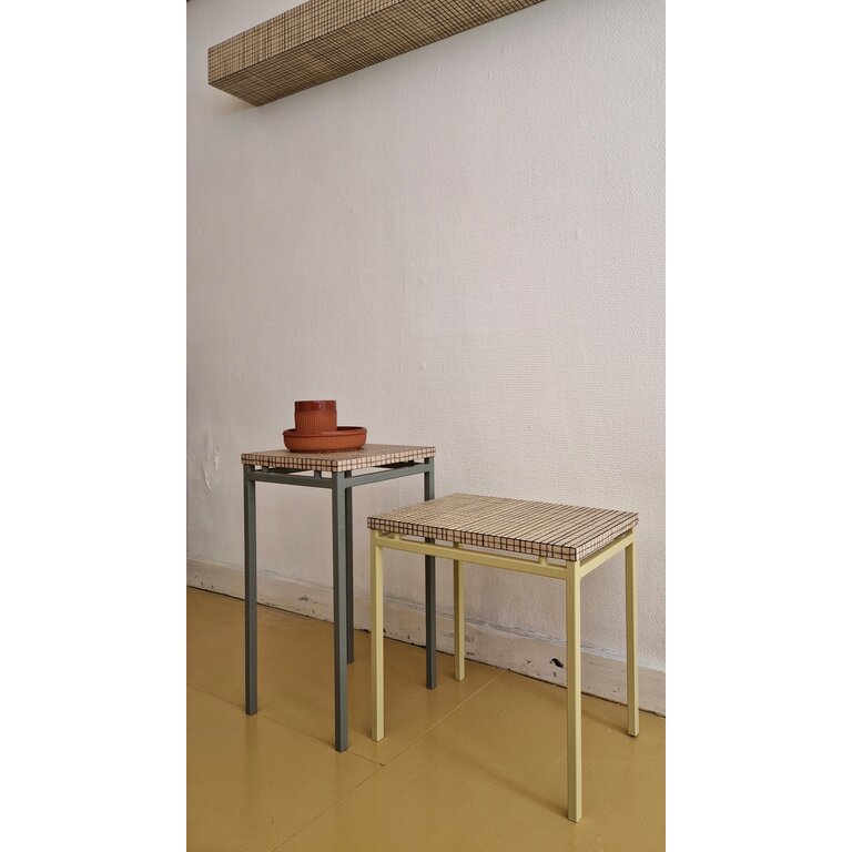 von Schonhausen Tafel met hand-getrokken houtskool lijntjes