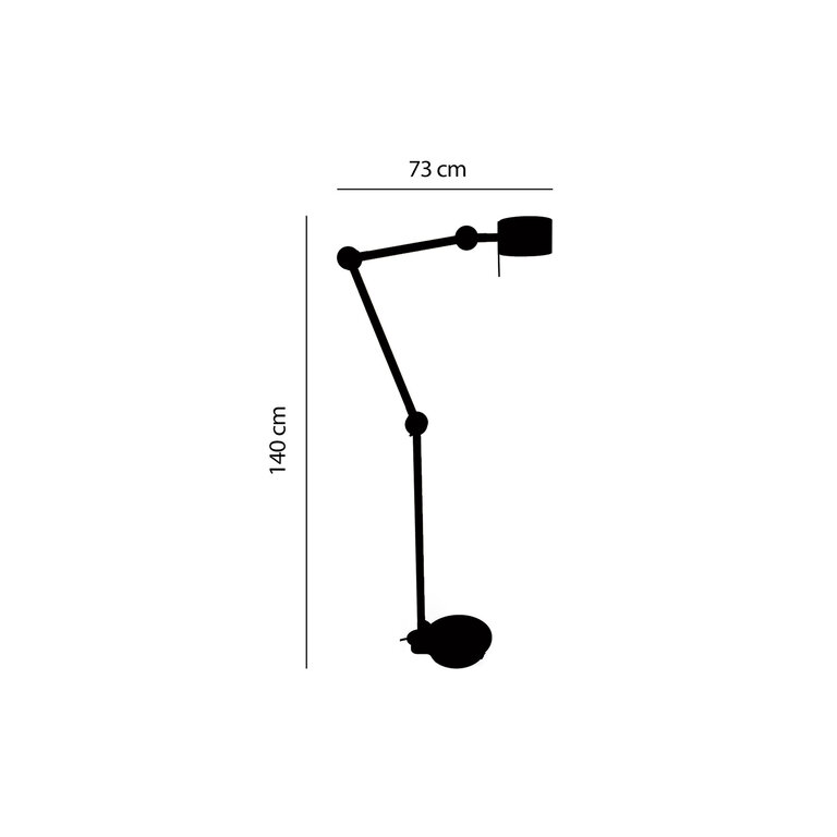 Arend Groosman Circle Arc Floor Lamp oak & green showroommodel