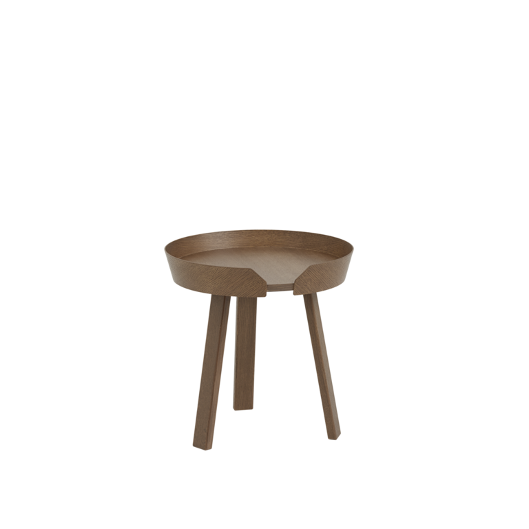 Muuto Around coffee table small stained dark brown showroommodel