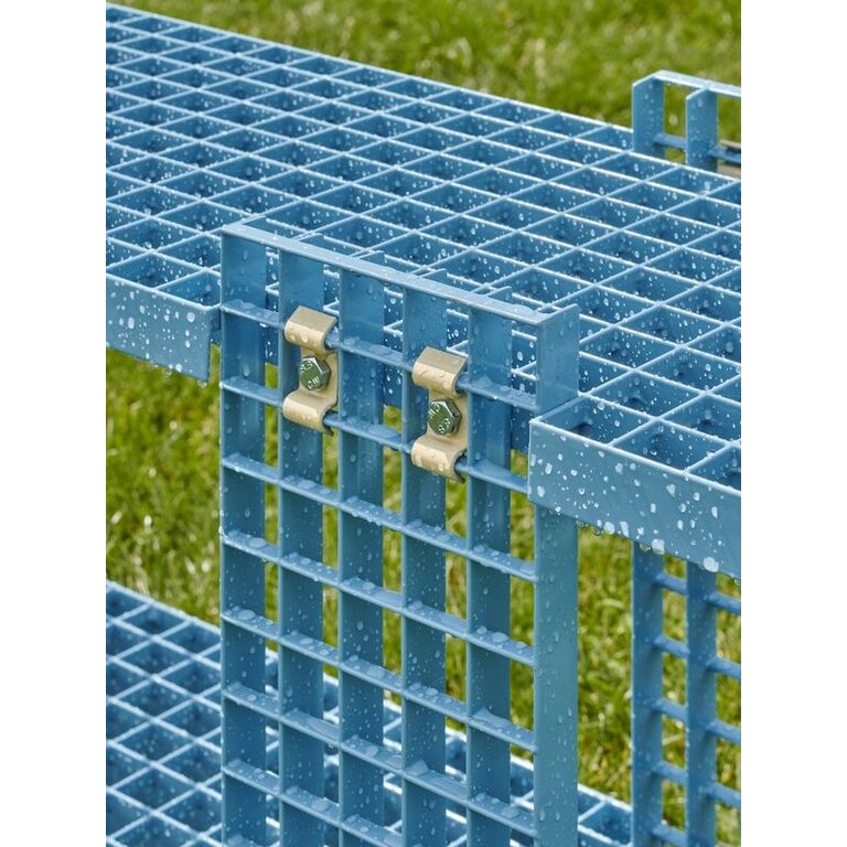 Nina van Bart & Willem van Doorn The Grid Collection - Sideboard - Pastel blue