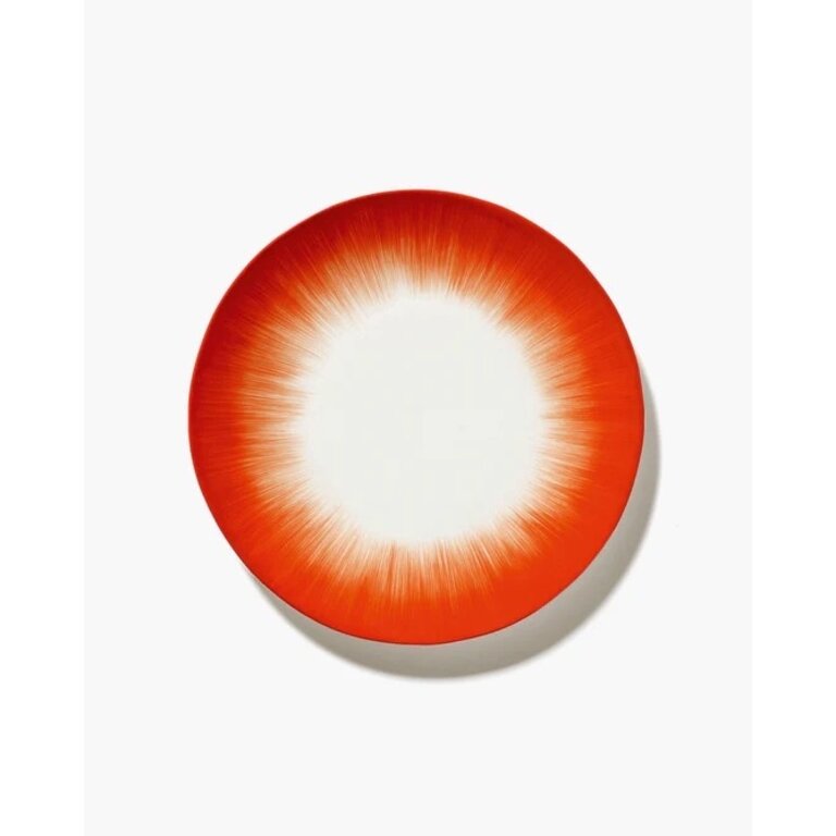 Serax Voorgerecht bord wit/rood variatie 5 Dé