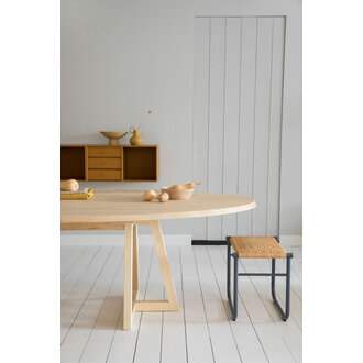 SlowWood Grut 1 eettafel ovaal 240x132x75 cm showroommodel