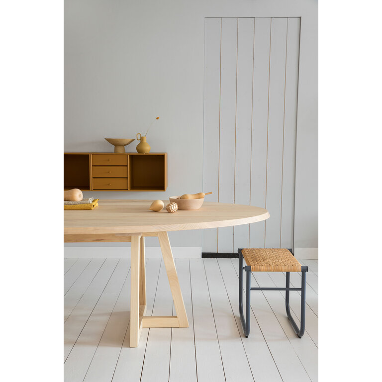 SlowWood Grut 1 eettafel ovaal 240x132x75 cm showroommodel