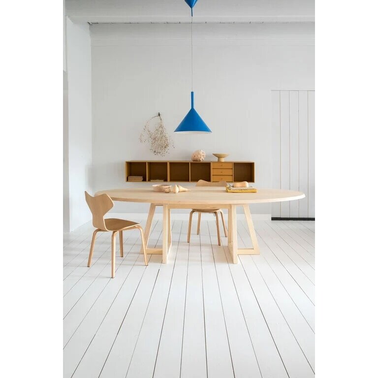 SlowWood (verkocht) Grut 1 eettafel ovaal 240x132x75 cm showroommodel