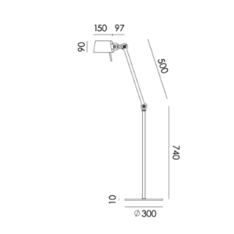 Tonone Bolt 2 arm floor sunny yellow showroommodel