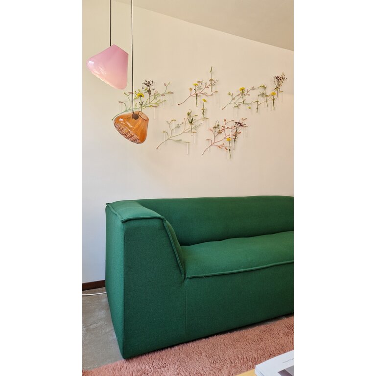 studio Thier & van Daalen Grid Lamp opal pink & peach showroommodel set van 2 stuks