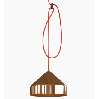 Vij5 Lloop Lamp copper  / orange fluor wire SALE showroommodel