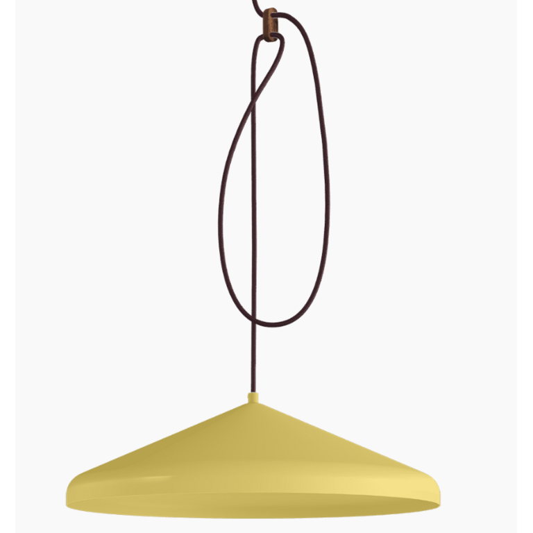 Vij5 LLoop Lamp XL yellow  / burgundy wire showroommodel