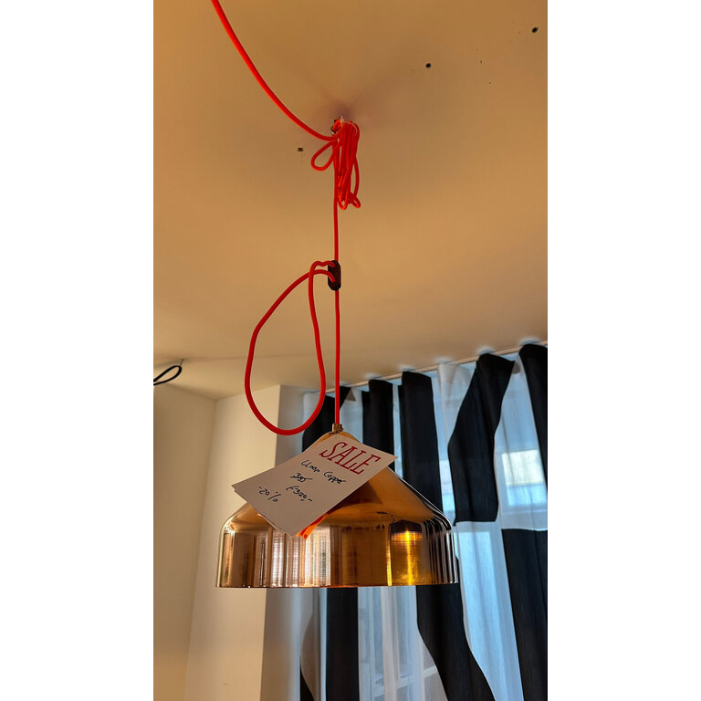 Vij5 Lloop Lamp copper  / orange fluor wire SALE showroommodel