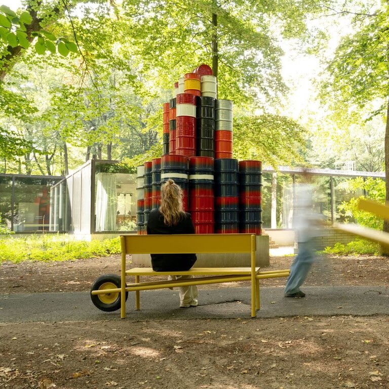 Weltevree Wheelbench Kröller-Müller Edition aluminium