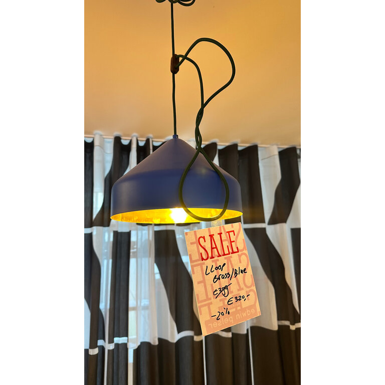 Vij5 Lloop Lamp brass  / blue - green wire showroommodel SALE
