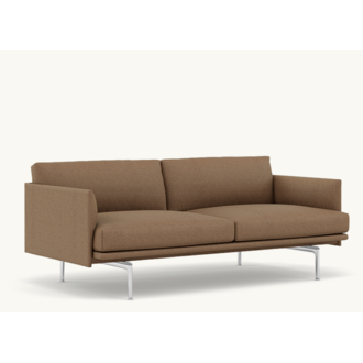 Muuto Outline 3 seater  Steelcut Quartet 554 alu base showroom model