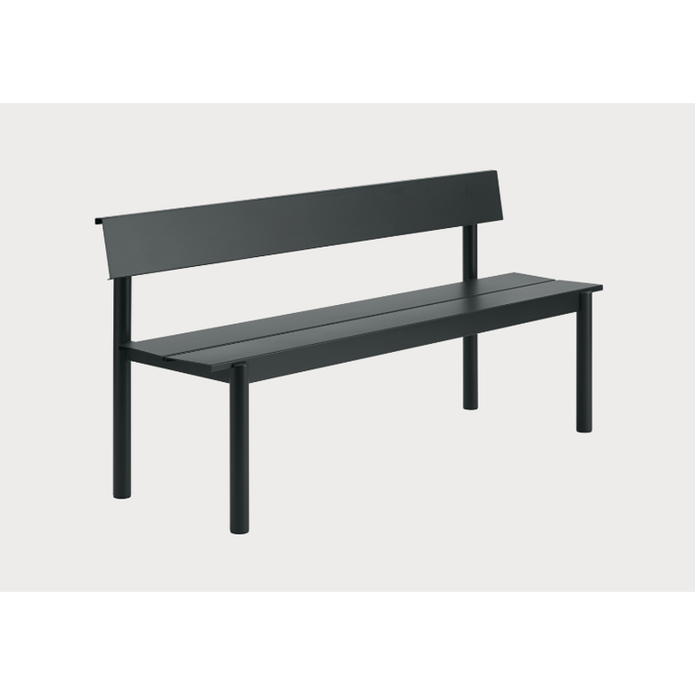 Muuto Linear Steel Bench w. Backrest 170 x 34 cm