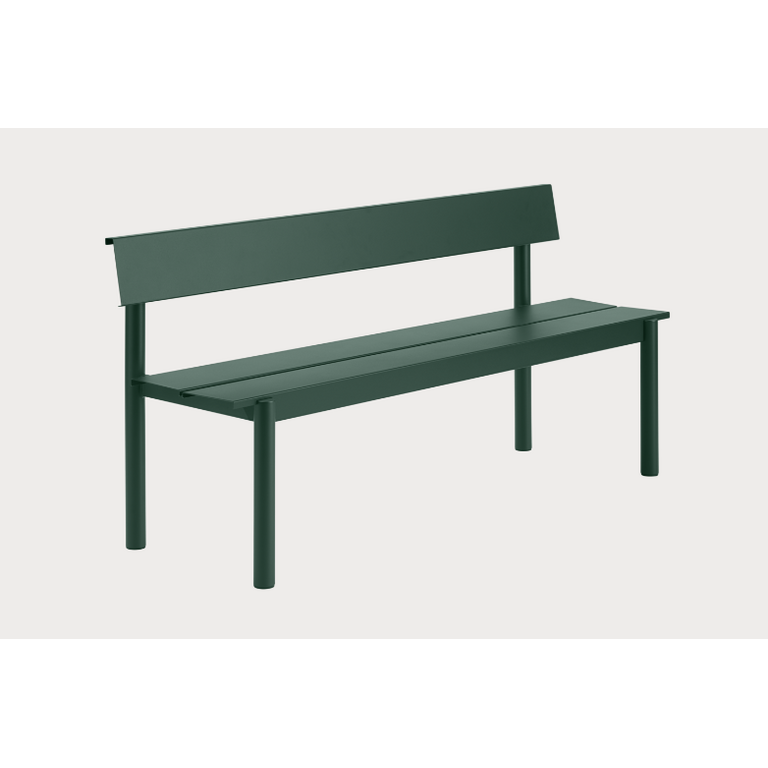 Muuto Linear Steel Bench w. Backrest 170 x 34 cm